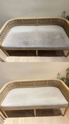 قبل و بعد شستشوی مبل